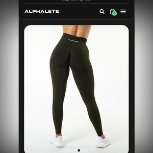 Alphalete amplify leggings in evergreen